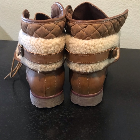 Quilted shearling ankle boots - Picture 3 of 4